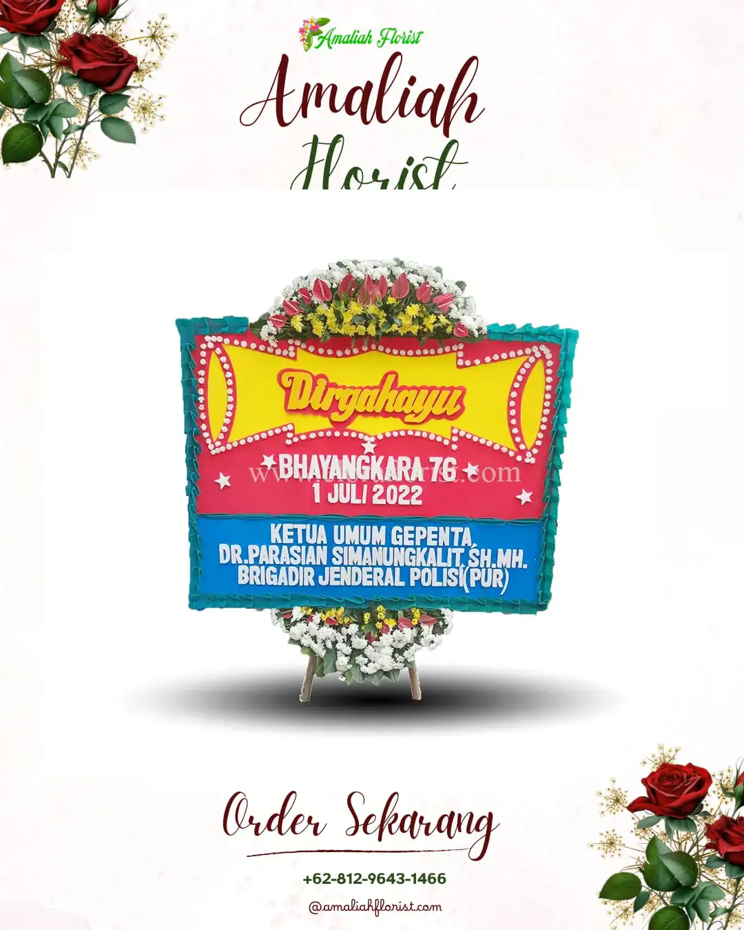 Papan Bunga HUT Ulang Tahun Siding